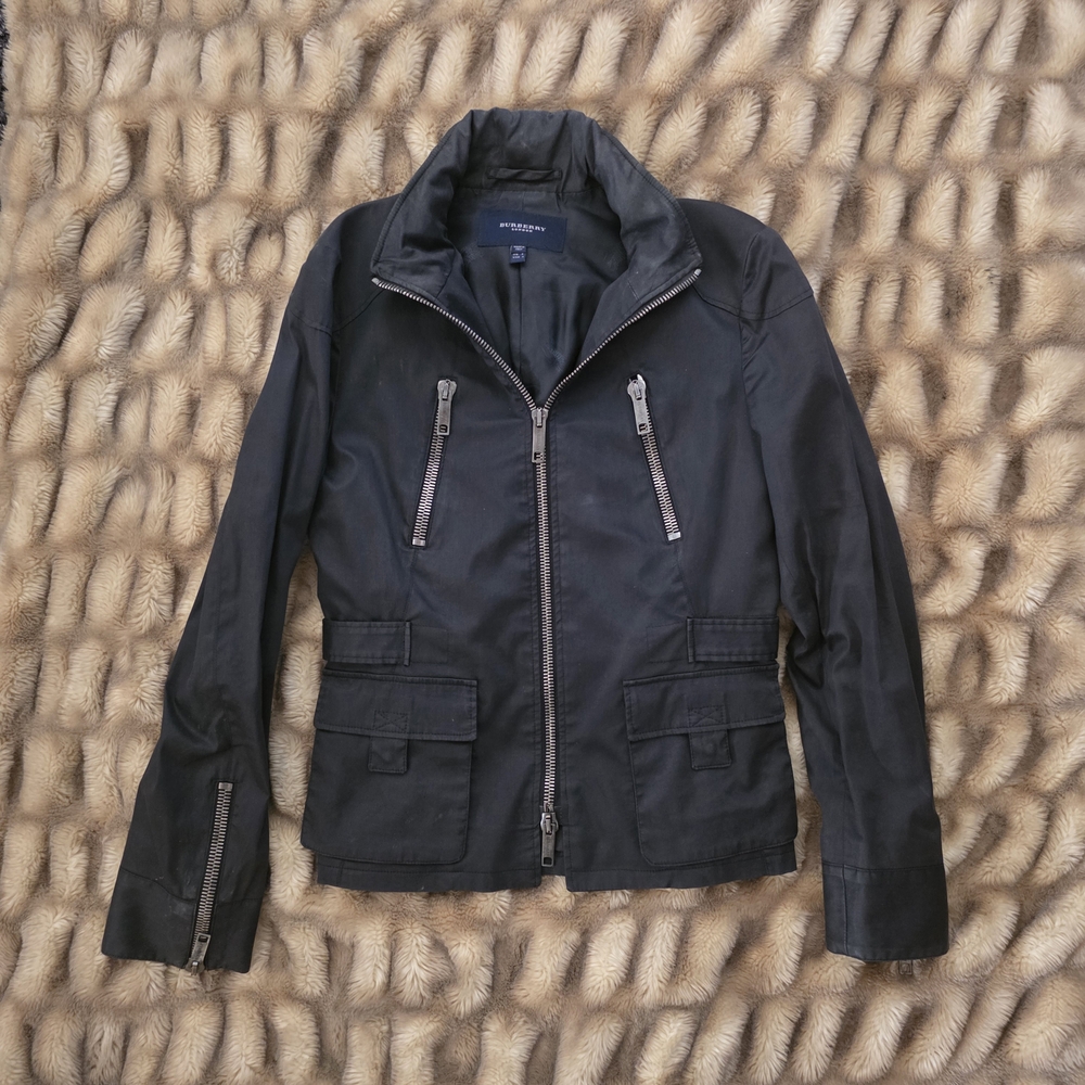 Burberry Black Zippered Women's Jacket